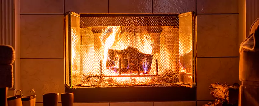 Mendota Hearth Landscape Fireplace Installation in Green Bay, Wisconsin